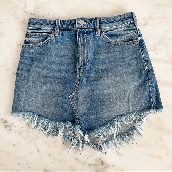 Free People Bailey Fray Hem Mini Skirt - Picture 5 of 9